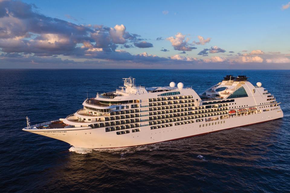 Aerial of Seabourn Encore