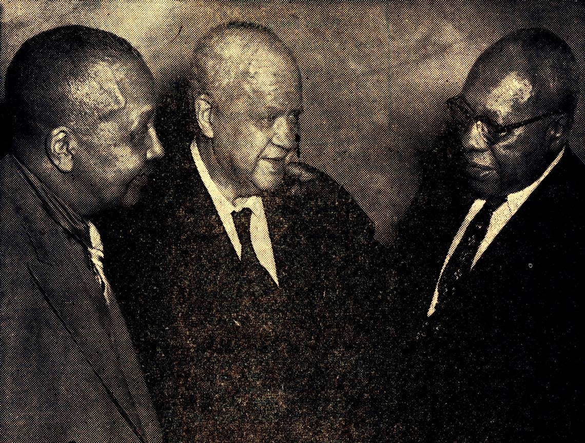 Percy Lee, Felix Payne, and Roy Dorsey in 1960. BLACK ARCHIVES OF MID-AMERICA