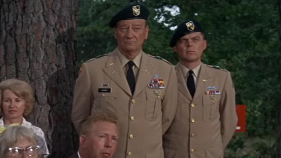 John Wayne in The Green Berets