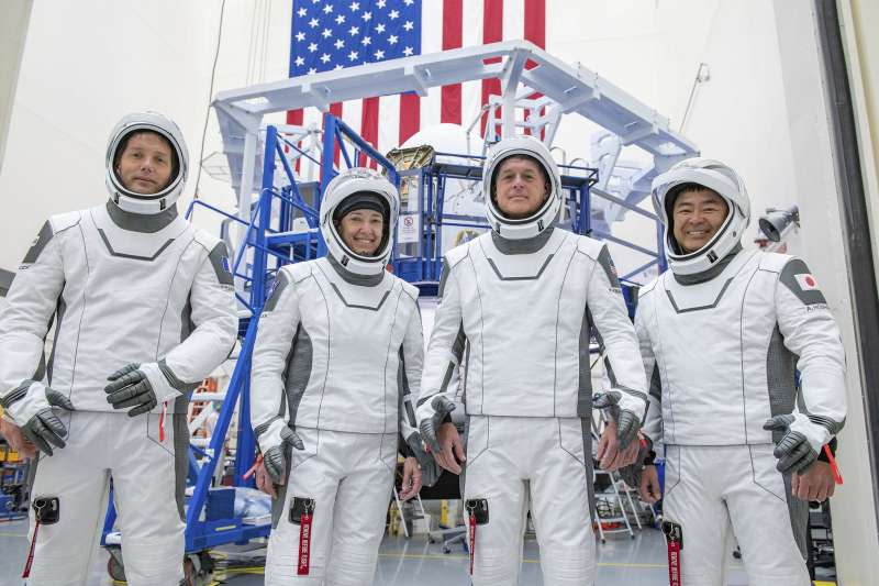 2021年4月，SpaceX「天龍乘員號」（Crew Dragon）第3次任務的太空人（AP）