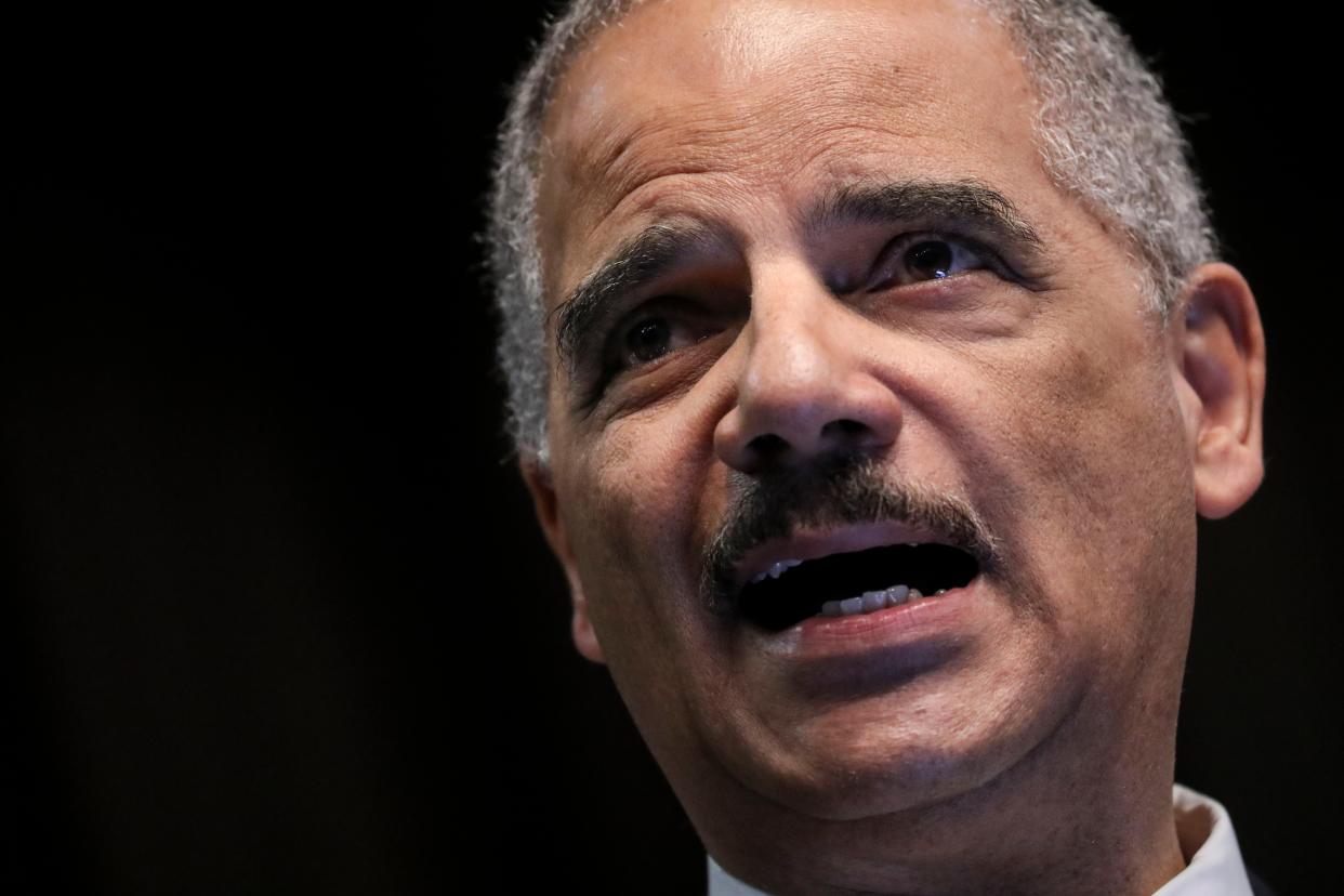 Former U.S. Attorney General Eric Holder wants to see Donald Trump's actions put "before a jury."