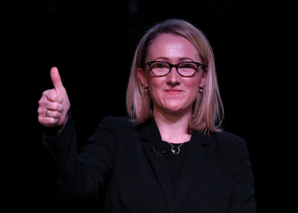 Rebecca Long-Bailey speaks during a Labour party leadership campaign event at Oslo, a restaurant and live music venue in Hackney, London. 