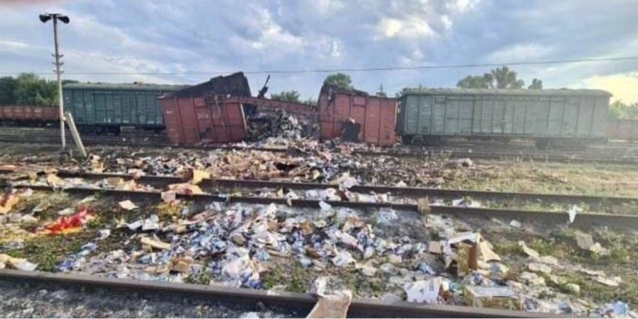 Andryushchenko did not specify in which area and when exactly the train was destroyed.