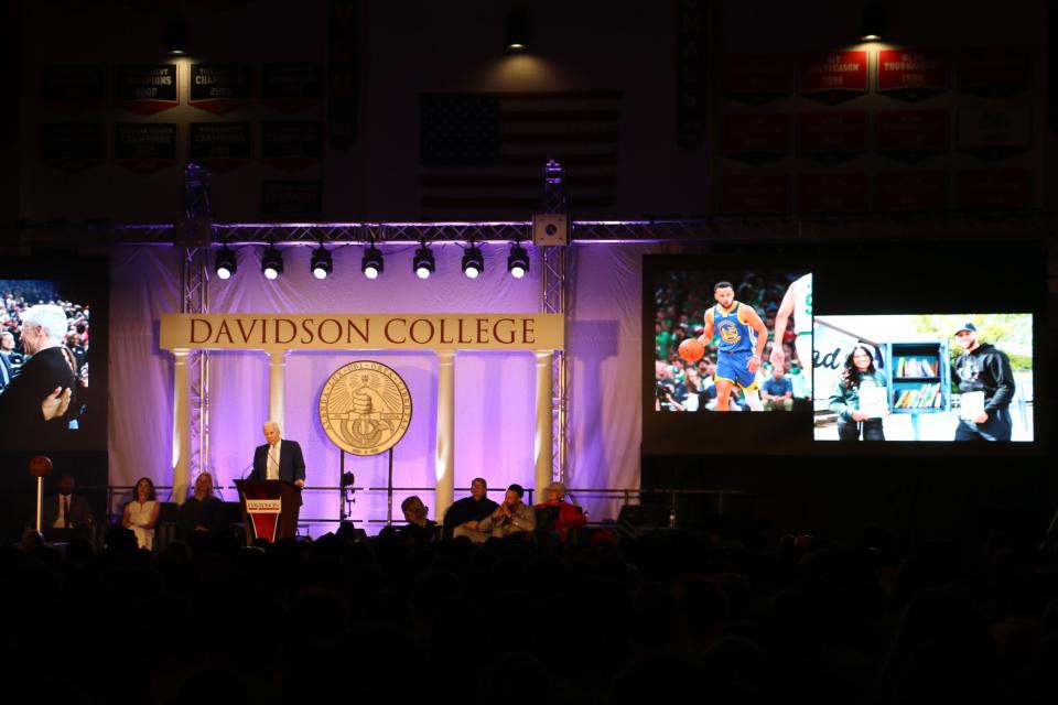 NBA star Stephen Curry receives 3 long-awaited accolades from Davidson College.