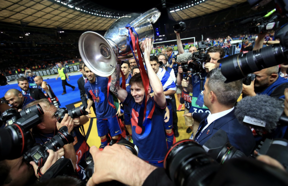 美斯在 2015 年與巴塞隆拿贏得歐聯，是公認有史以來最厲害的足球員之一。(PA)