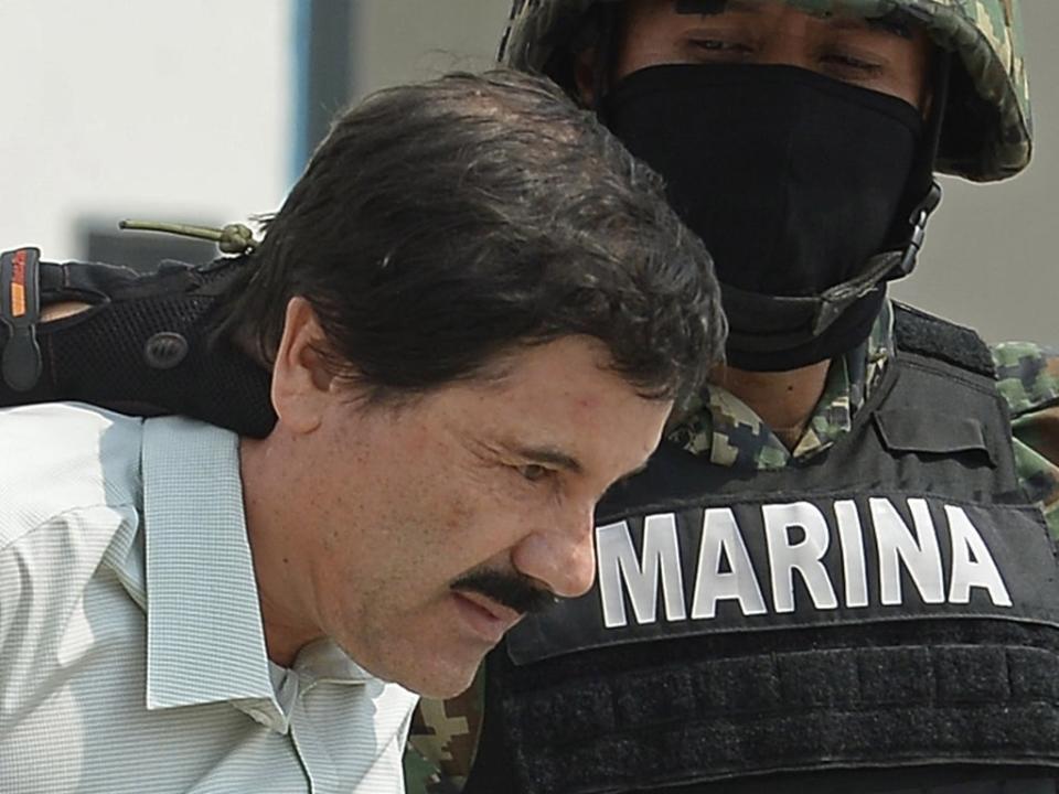 After his previous prison break Guzman was re-caputured in 2014 (Getty)