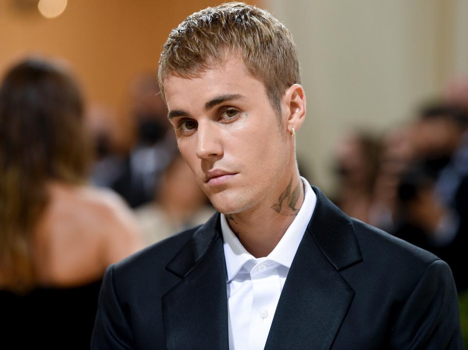 Justin Bieber at the 2021 Met Gala.