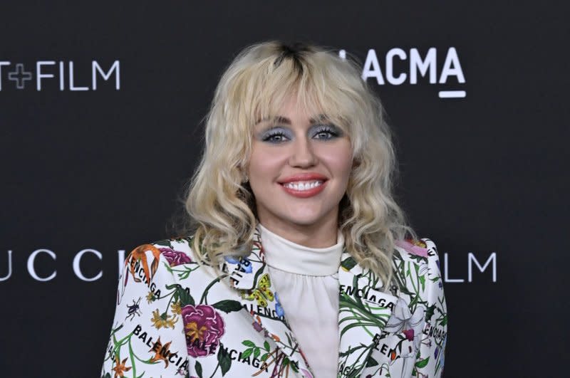 Miley Cyrus attends the LACMA Art+Film gala in 2021. File Photo by Jim Ruymen/UPI