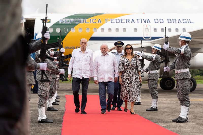 Colombian President Gustavo Petro and Brazilian President Luiz Inacio Lula da Silva meet in Leticia to discuss protection of the Amazon