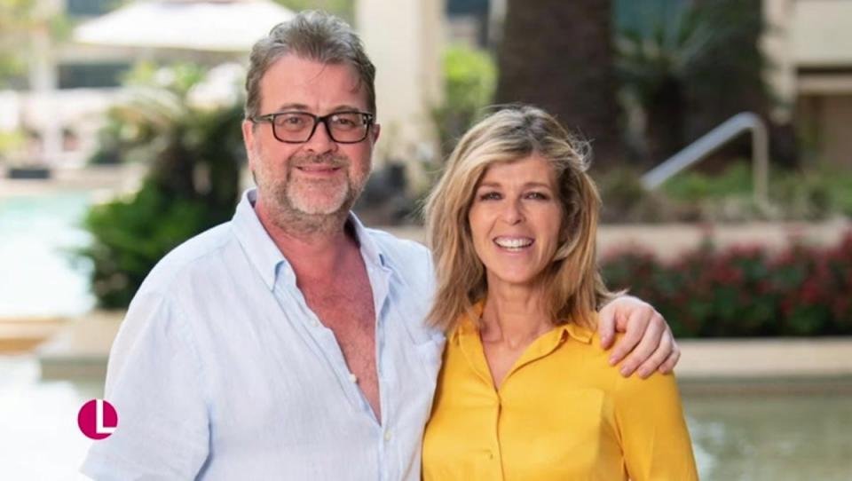 Draper pictured with his wife, TV presenter Kate Garraway (Lorraine/ITV)