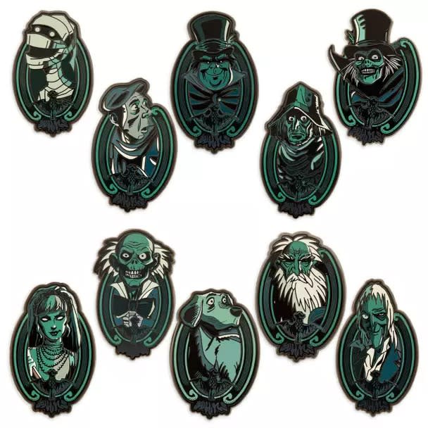 The Haunted Mansion Ghost Portraits Mystery Two-Pin Blind Pack 