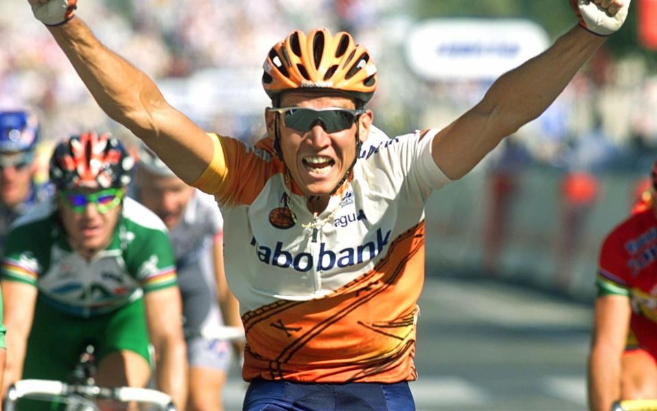 Robbie McEwen of Australia at the 1999 Tour de France - AP