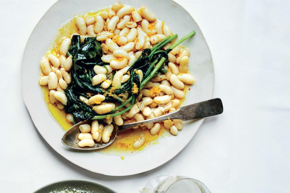 Cannellini Beans With Spinach