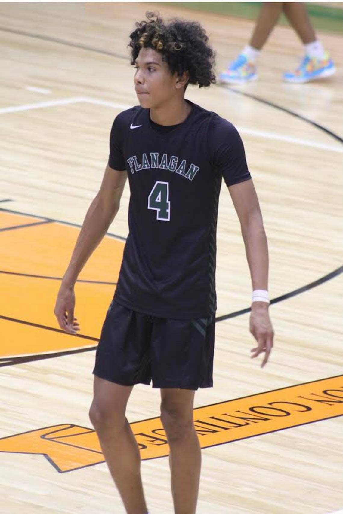 Giovani Rupert of the Flanagan boys’ basketball team.