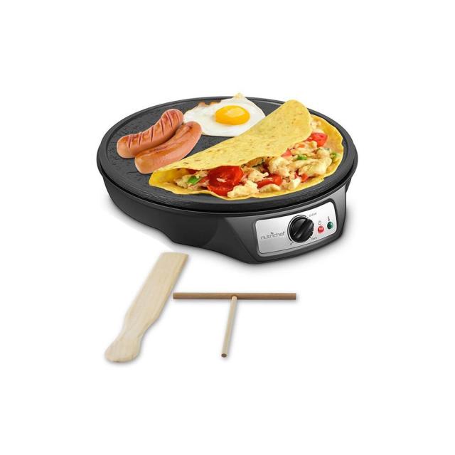 Electric Crepe Maker, iSiLER Nonstick Electric Pancake Maker Griddle, 12  inches