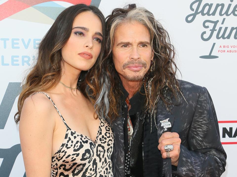 Steven Tyler and Chelsea Tyler at Steven Tyler and Live Nation presents Inaugural Janie's Fund Gala & GRAMMY Viewing Party at Red Studios on January 28, 2018 in Los Angeles, California