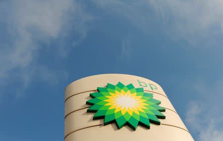 A logo on a British Petroleum petrol station is seen in London April 30, 2010. REUTERS/Toby Melville