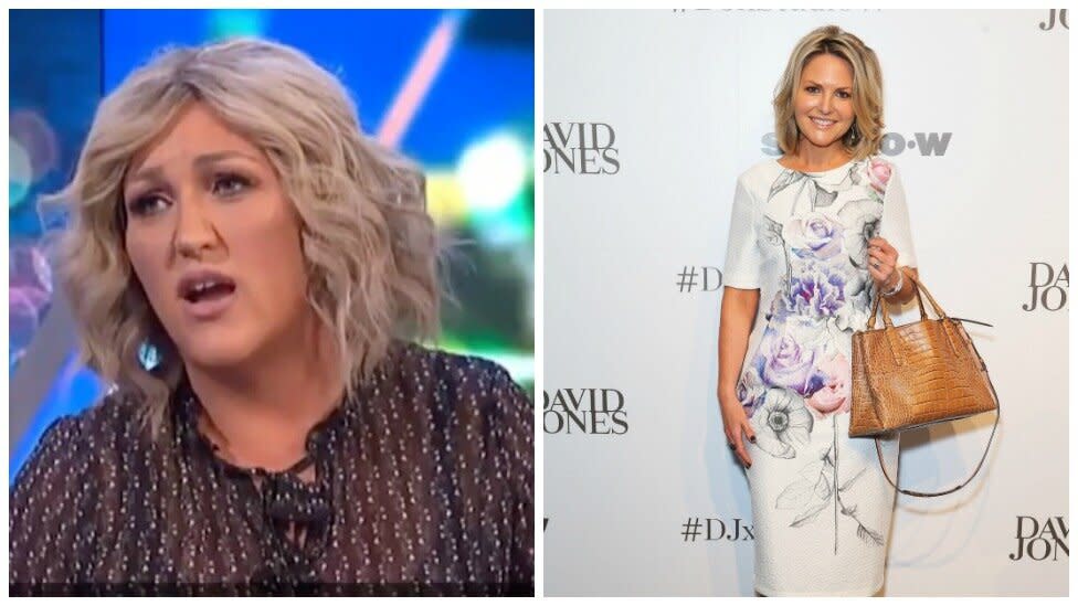 Meshel Laurie has come to the defence of Georgie Gardiner Photo: Facebook/ Getty images