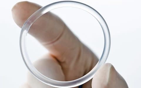 The contraceptive vaginal ring is a small plastic ring a woman inserts into her vagina every month and releases hormones to stop ovulation - Credit: Alamy