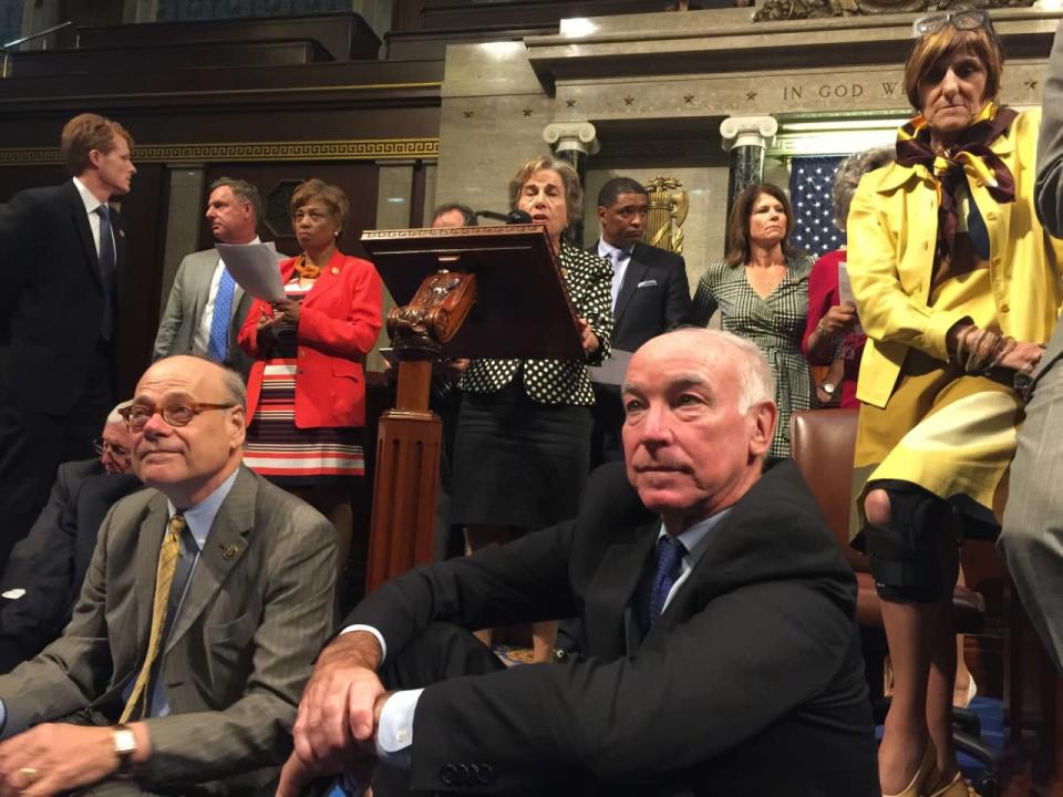 Democrats stage gun-control House sit-in