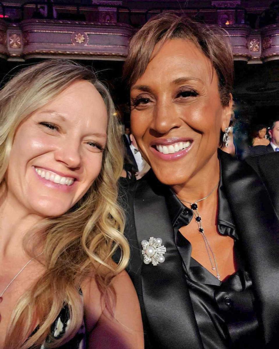 robin roberts with her partner amber