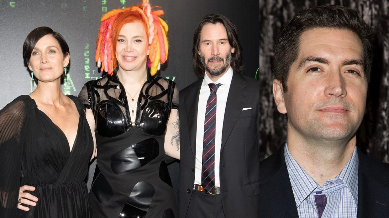 Carrie Anne Moss Lana Wachowski Keanu Reeves The Matrix Resurrections Premiere Screening Writer Drew Goddard