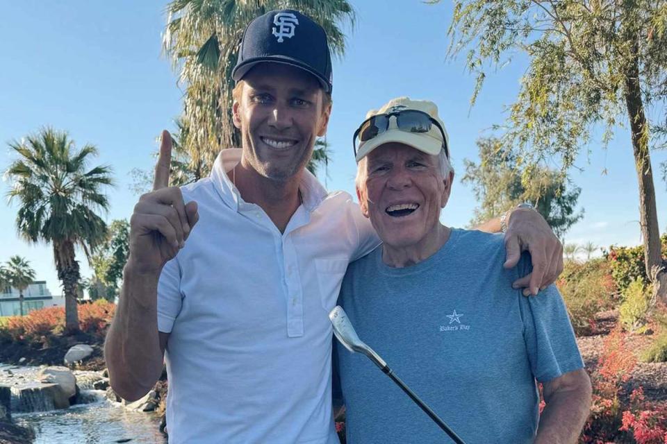 <p>Tom Brady/Instagram</p> Tom Brady and his father Tom Brady Sr.