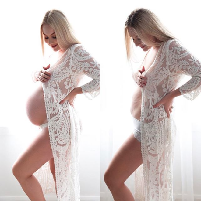 New mum Tahila Aubusson shows off her postpartum body. Photo: Instagram/housewifestyle