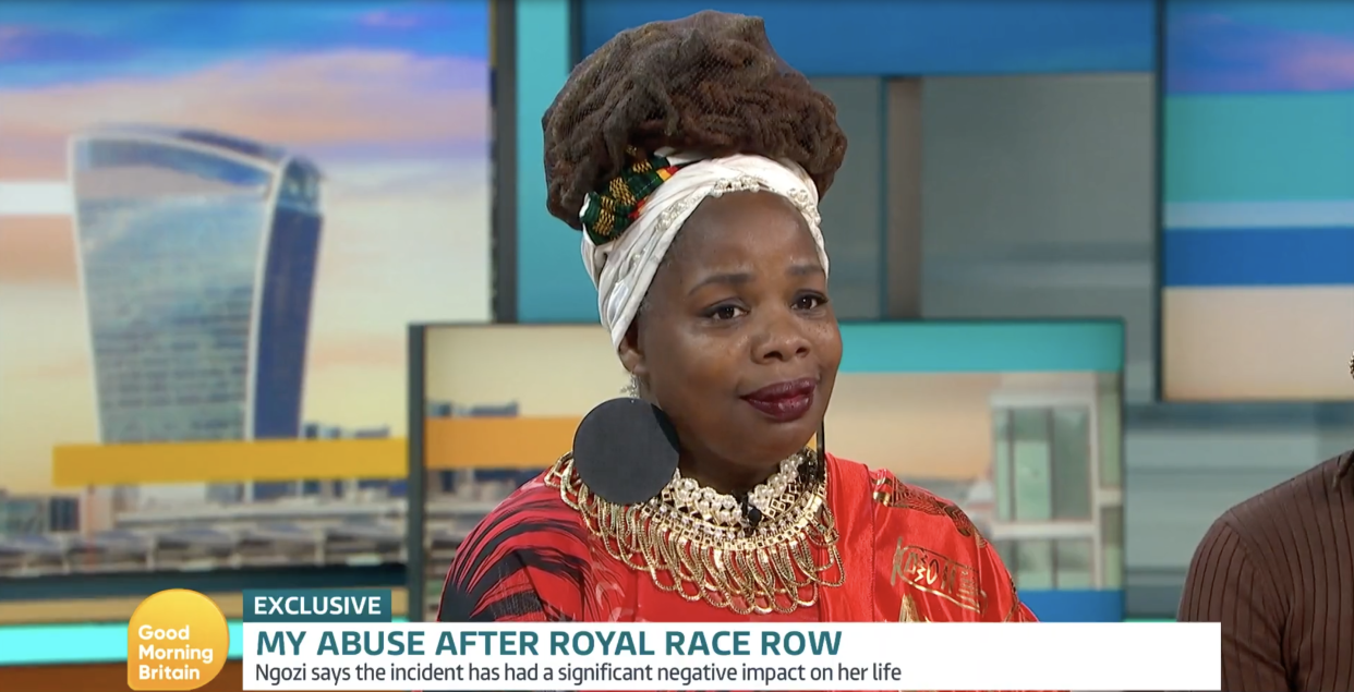 Ngozi Fulani discussed stepping back from her charity whilst on Good Morning Britain. (Good Morning Britain/ITV)