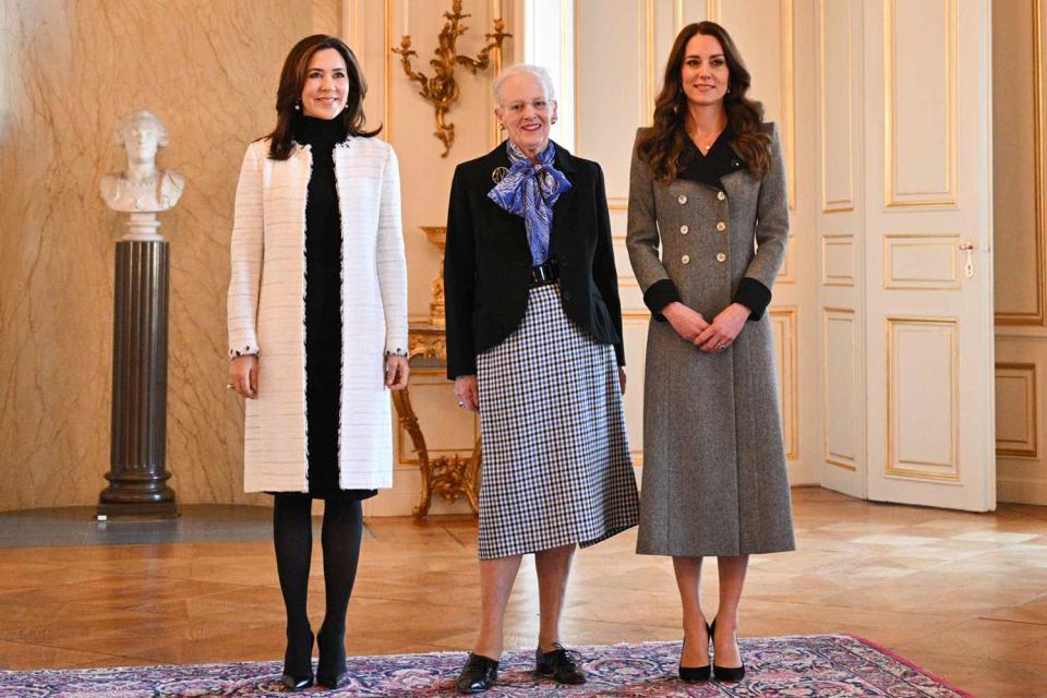 Samir Hussein - Pool/WireImage Crown Princess Mary of Denmark, Queen Margrethe of Denmark and Kate Middleton