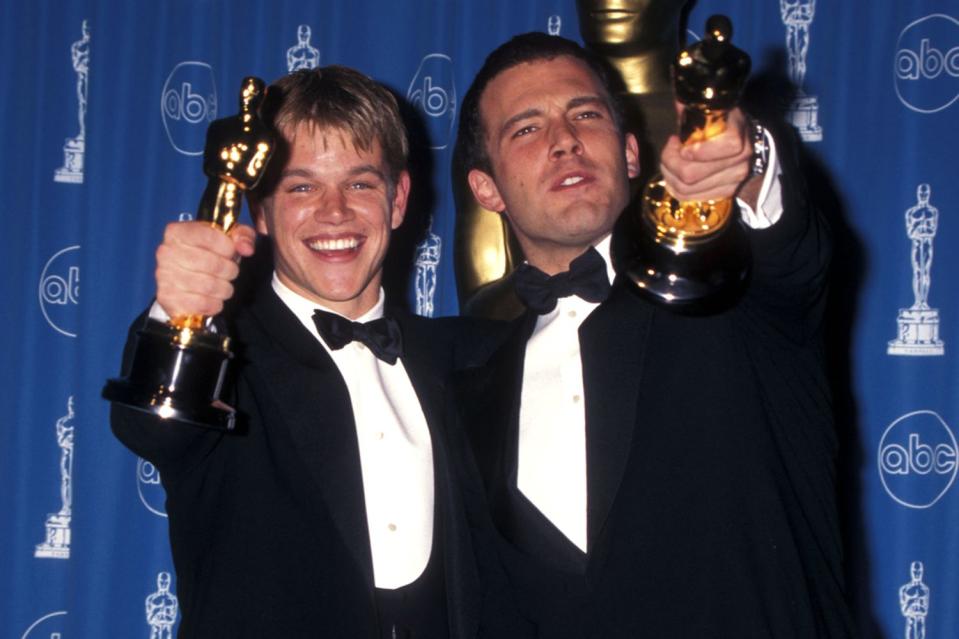 <p>Ron Galella, Ltd./Ron Galella Collection via Getty</p> Matt Damon and Ben Affleck