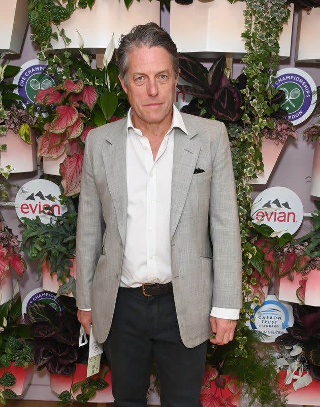 Hugh Grant pictured at Wimbledon last week (Photo: David M. Benett via Getty Images)