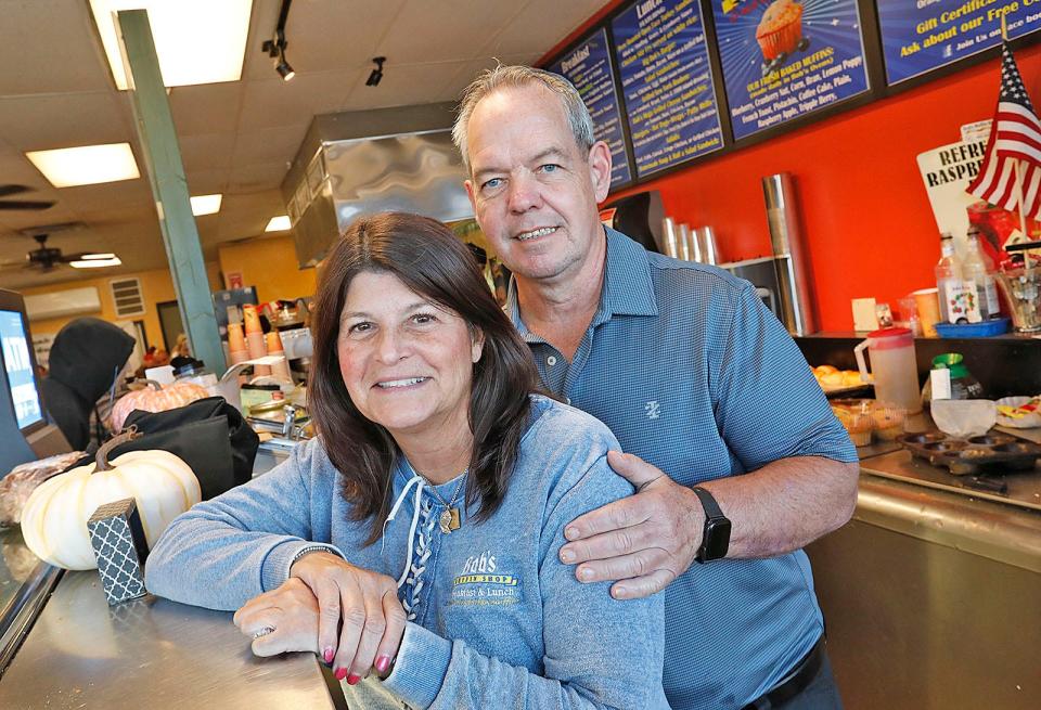 Marie and Vinnie Jankord owned Bob's Muffin Shop in Weymouth.