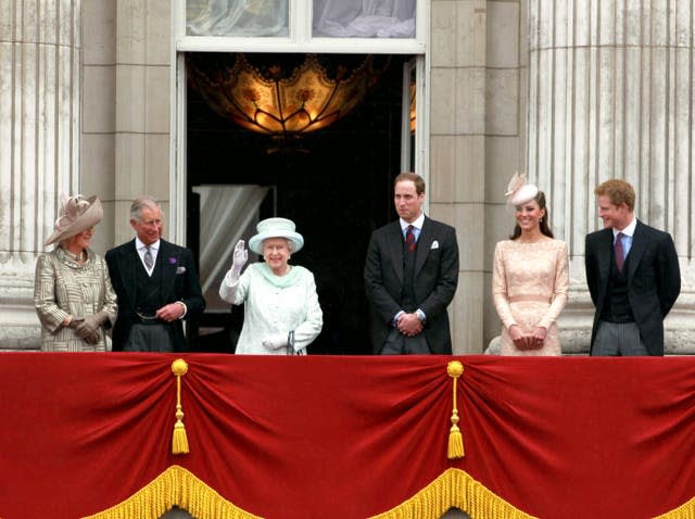 The royals on the balcony