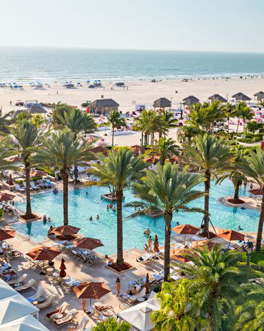 <p>ROBBIE CAPONETTO </p> There&#39;s plenty of room for splashing around at the pool at the JW Marriott Marco Island Beach Resort.