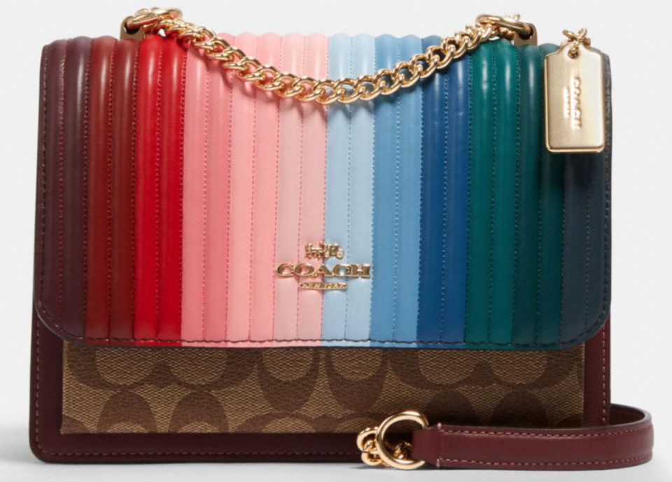 Coach ‘Klare’ Crossbody With Rainbow Quilting (Photo via Coach Outlet)