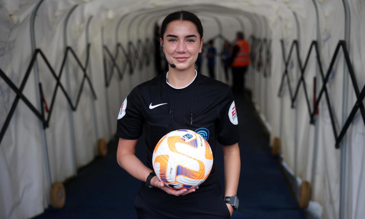 <span>Sophie Dennington’s school told her not to bother looking at sixth-form colleges. ‘I used that as my motivation,’ she says.</span><span>Photograph: Eddie Keogh/The FA/Getty Images</span>