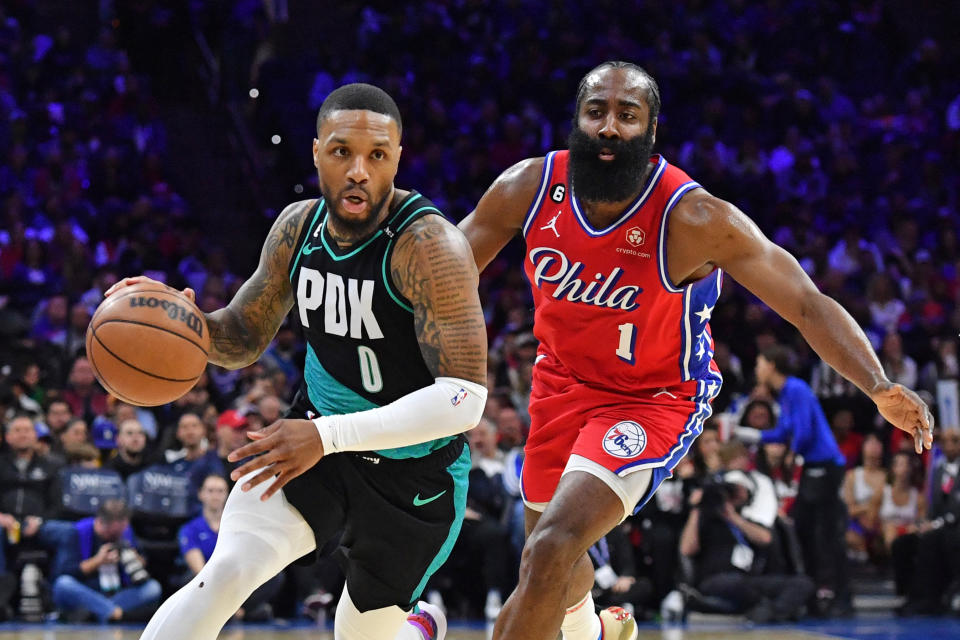 Impending trades of Damian Lillard and James Harden will ultimately determine the success of the offseason for the Portland Trail Blazers, Philadelphia 76ers, Miami Heat and Los Angeles Clippers. (Eric Hartline/USA Today Sports)