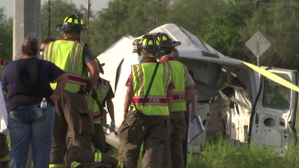 Authorities respond to the scene of the crash around 4 p.m. local time on Wednesday, August 4, 2021. / Credit: Courtesy News Nation