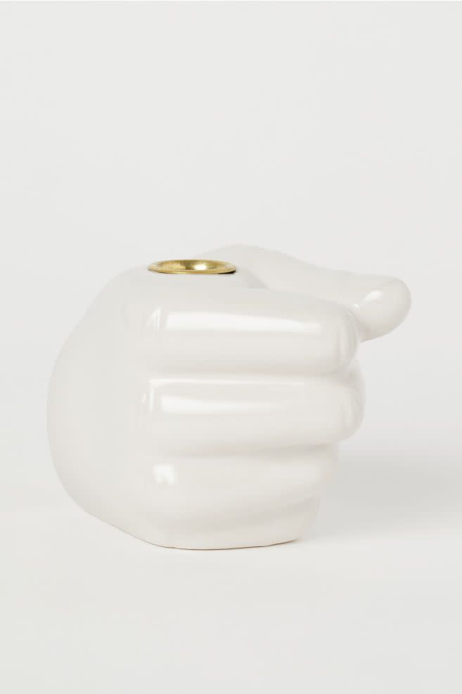 H&M home - Stoneware candlestick, £9.99