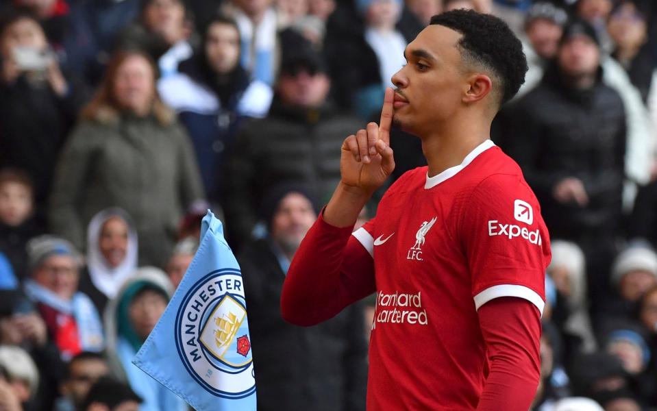 Trent Alexander-Arnold silences the Etihad Stadium with a second-half equaliser