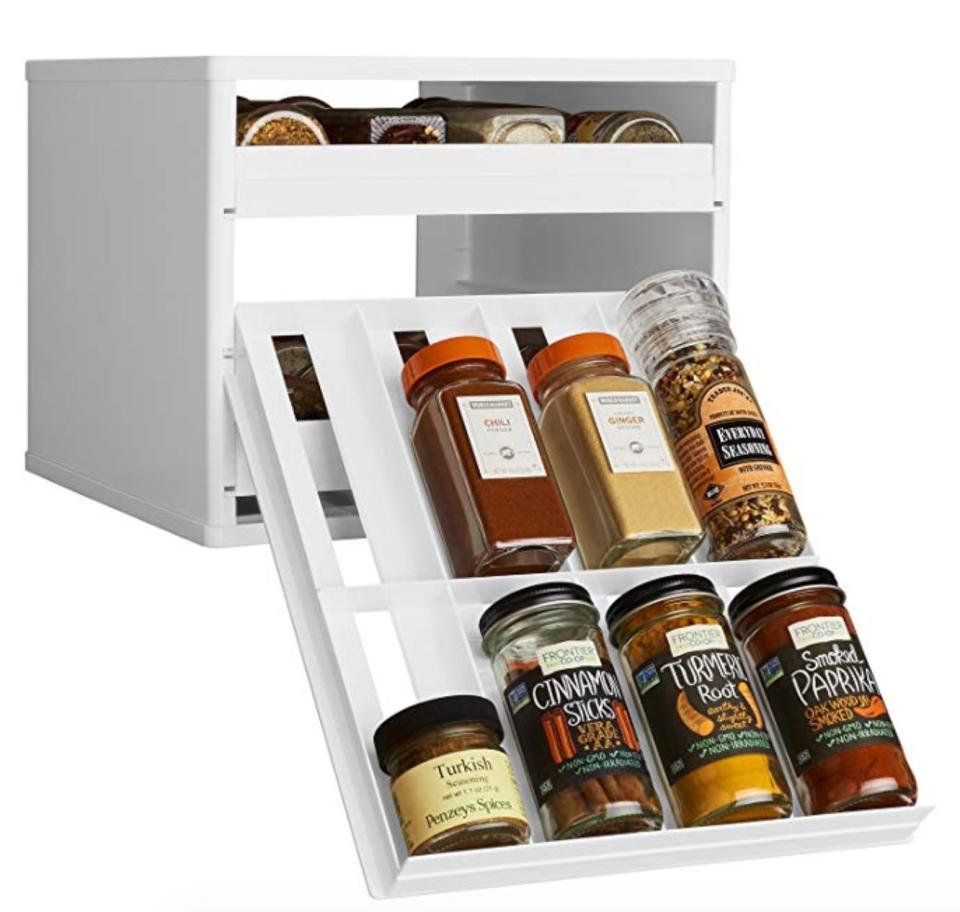 Keeping your spice cabinet tidy can make all the difference if you're short on space. Save on this <strong><a href="https://amzn.to/2lp7xgh" target="_blank" rel="noopener noreferrer">YouCopia Classic SpiceStack</a></strong> for a limited time on July 15.&nbsp;&nbsp;<br /><br /><strong><a href="https://amzn.to/2lp7xgh" target="_blank" rel="noopener noreferrer">SHOP THE SPICETACK HERE</a></strong>