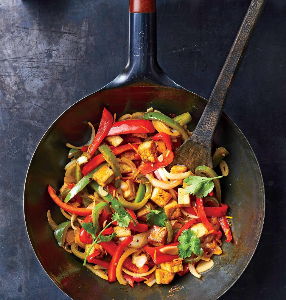 Wednesday: Orange, Tofu, and Bell Pepper Stir-Fry