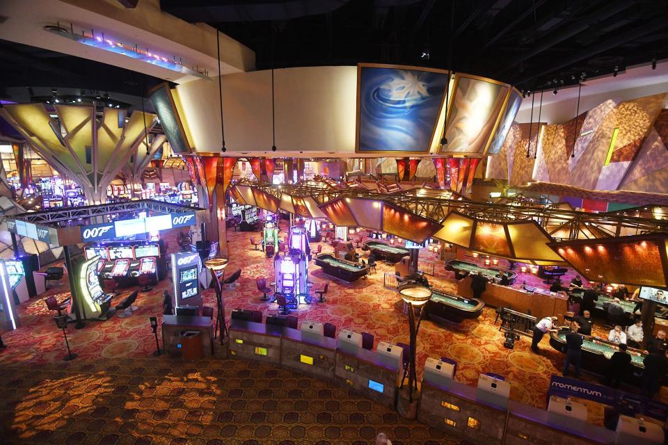 The gaming floor at Mohegan Sun Casino.
