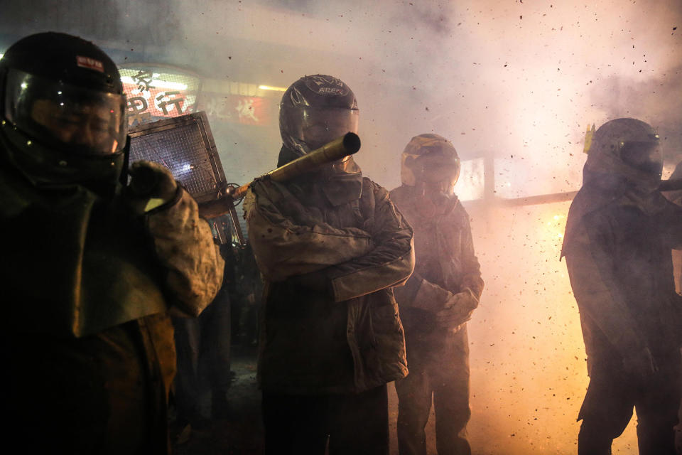 Taiwanese celebrate the world’s most dangerous fireworks festival