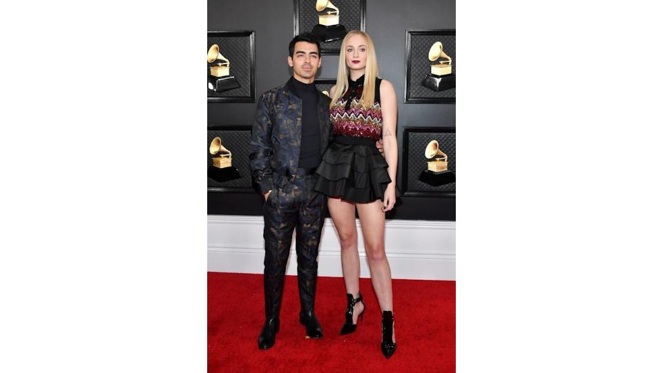 Joe Jonas and Sophie Turner attend the 62nd Annual GRAMMY Awards at Staples Center on January 26, 2020 in Los Angeles, California