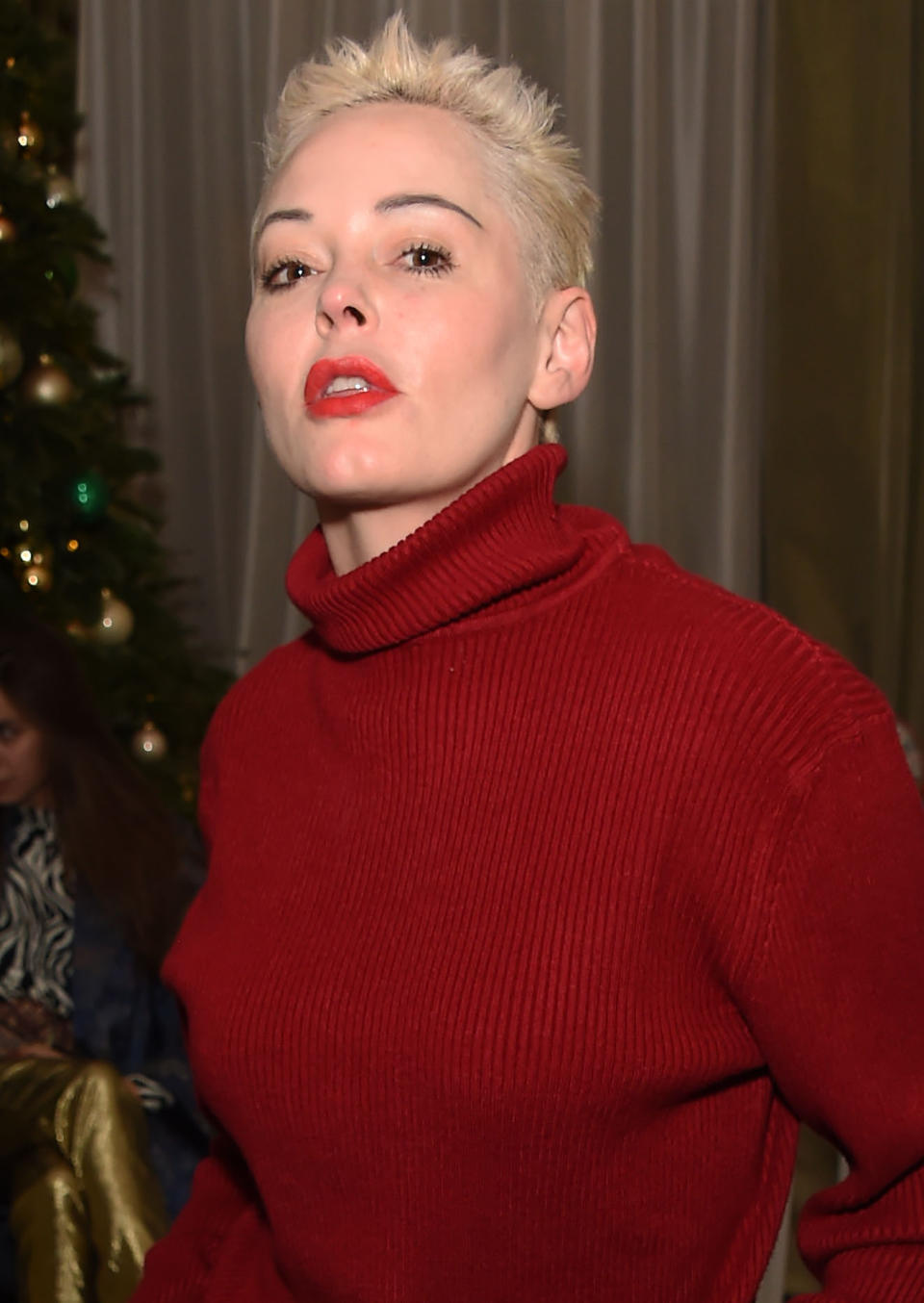 Im Dezember 2018 waren Rose McGowans Haare noch blond (Bild: Getty Images)