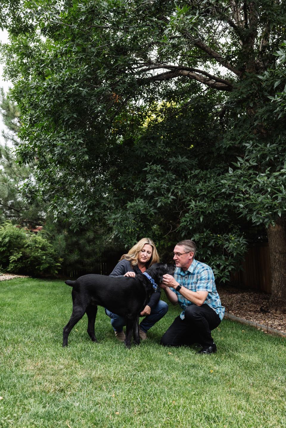 Heidi and Scott Henkel at home in Colorado. | Stephanie Bassos, Deseret News