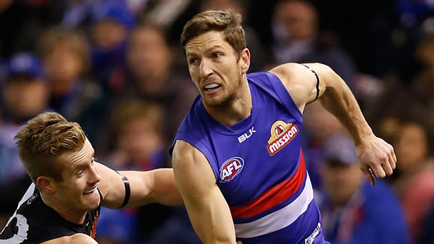 Boyd relished his new role in the Dogs' back six, racking up 27.5 disposals a game.