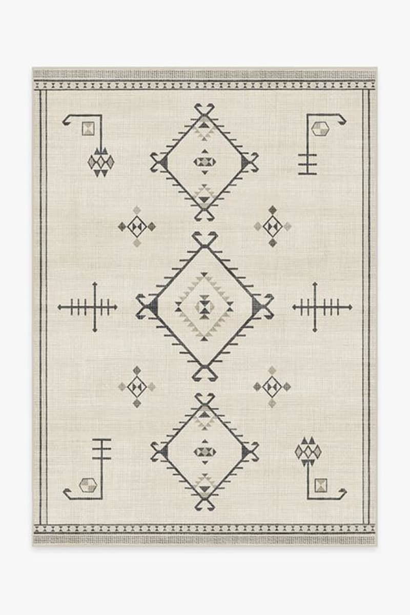 Damali Black & White Rug, 5' x 7'